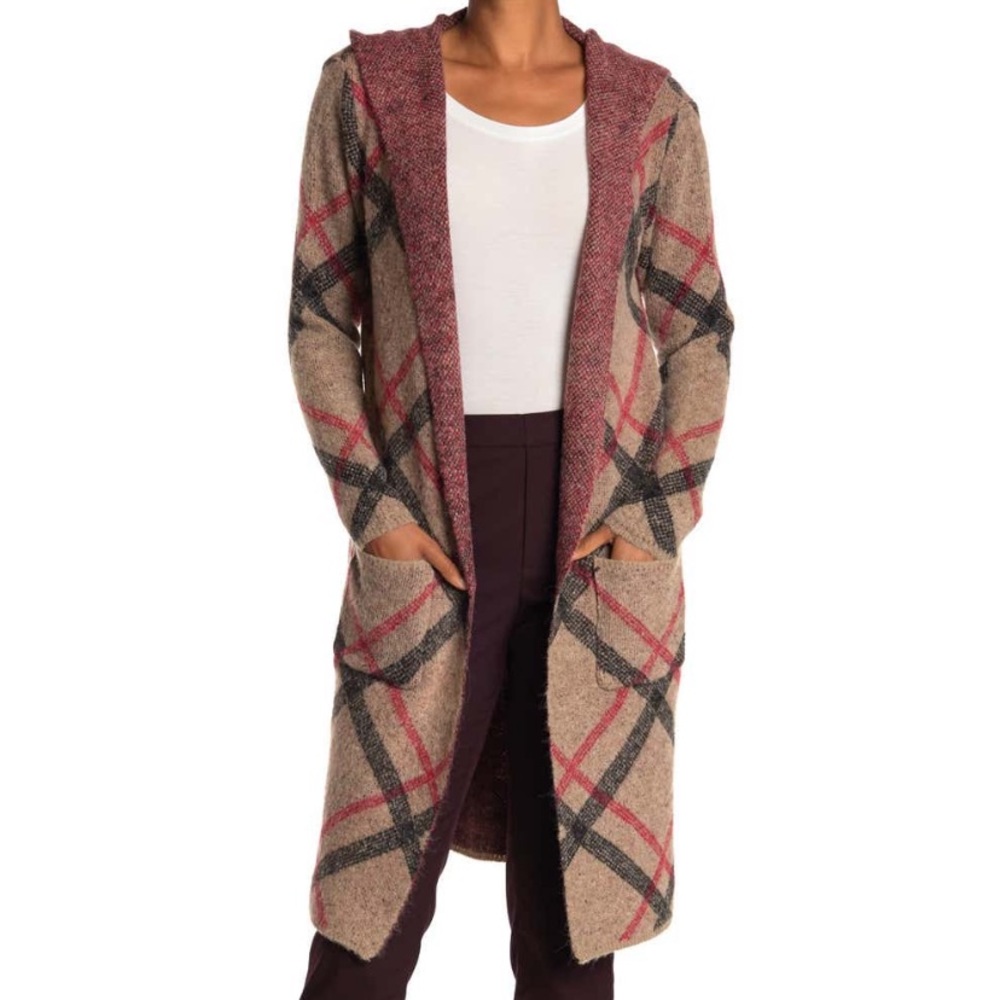 Hooded Long Cardigan Sweater Coat